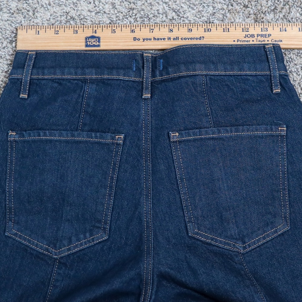 Express 70s Flare Jeans Womens 6R Dark Wash Mid Rise Conscious Edit NWT $98 - Picture 7 of 12